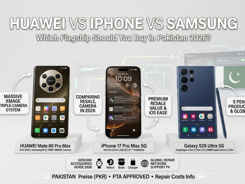 Which Flagship Phone to Buy Pakistan 2026 — Huawei vs iPhone vs Samsung